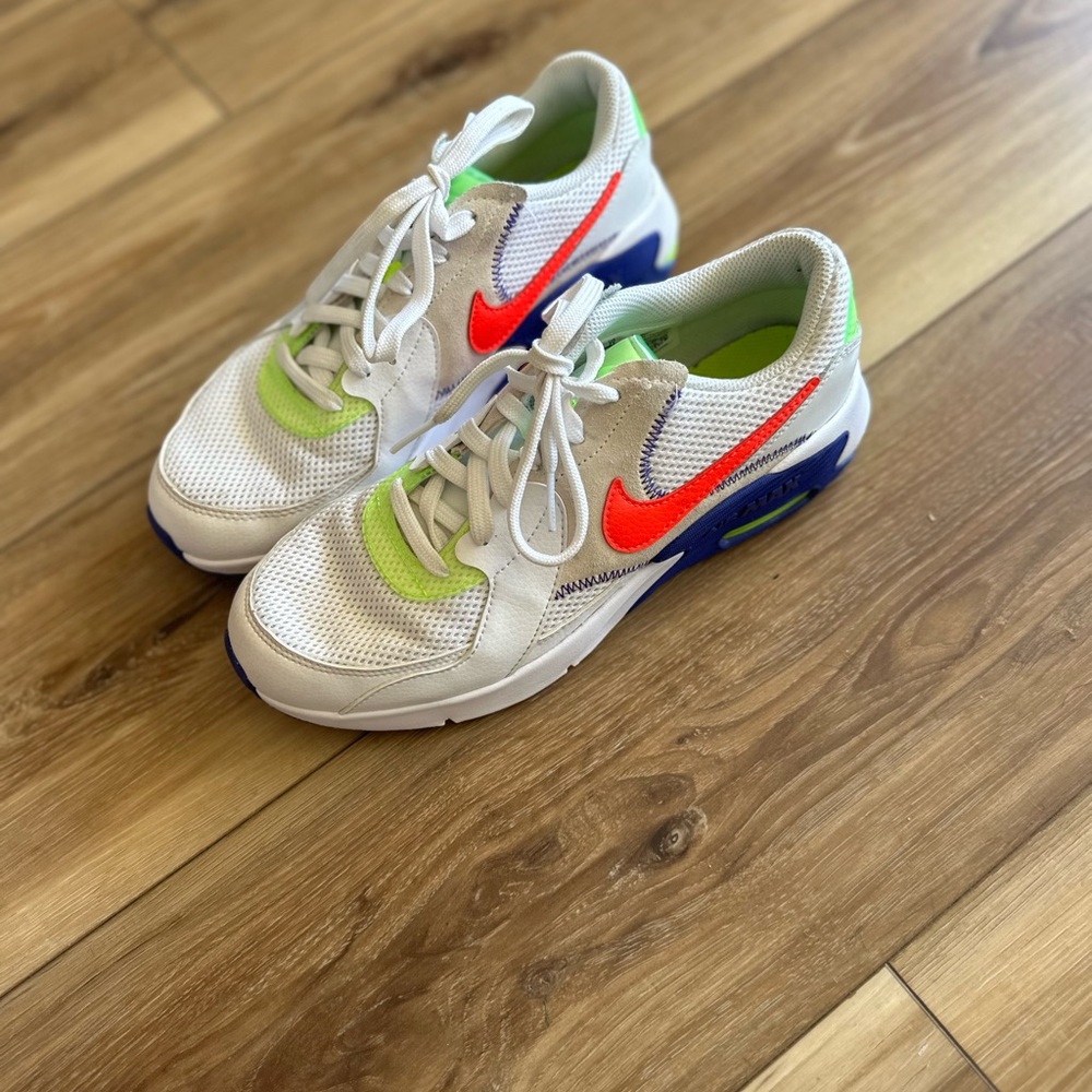 Nike kids air max excee white indigo crimson size 7 youth - Picture 3 of 6